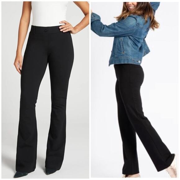 Betabrand Classic Dress Yoga Boot-Cut Pant W0104-BK Black Small S-Petite - Picture 1 of 16